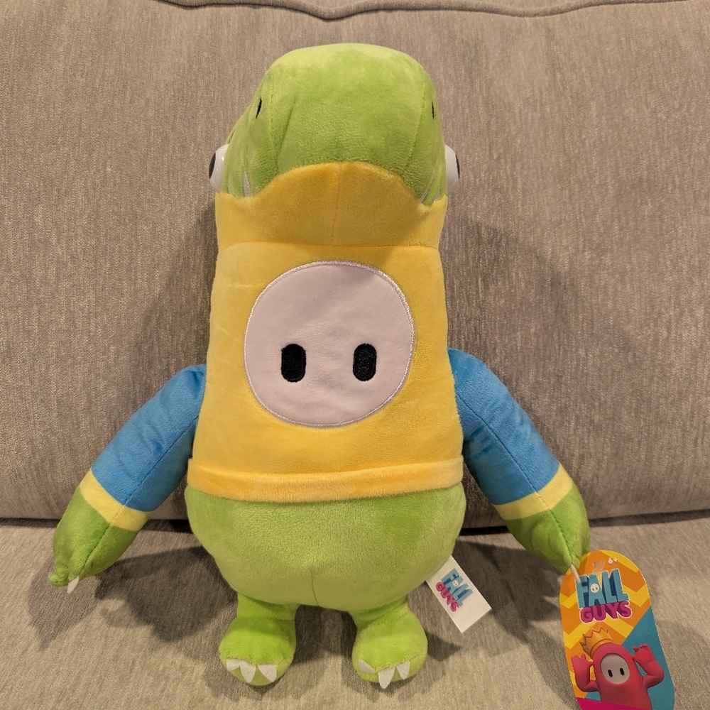 Fall Guys Raptor Plush Character NWT